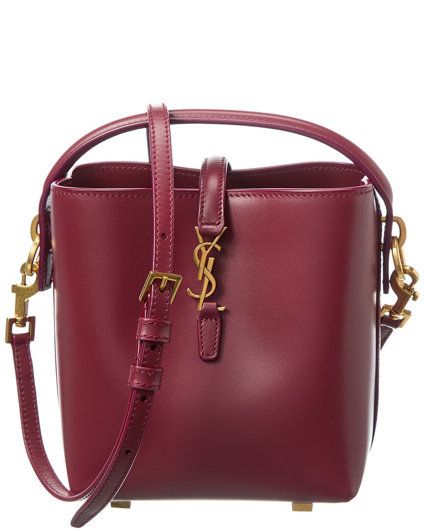 Saint Laurent Dnu Le 37 Mini Leather Bucket Bag (authentic )