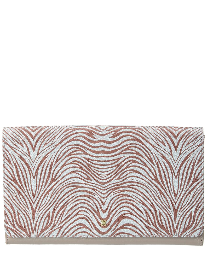 Hobo Farrow Leather Clutch In Pink