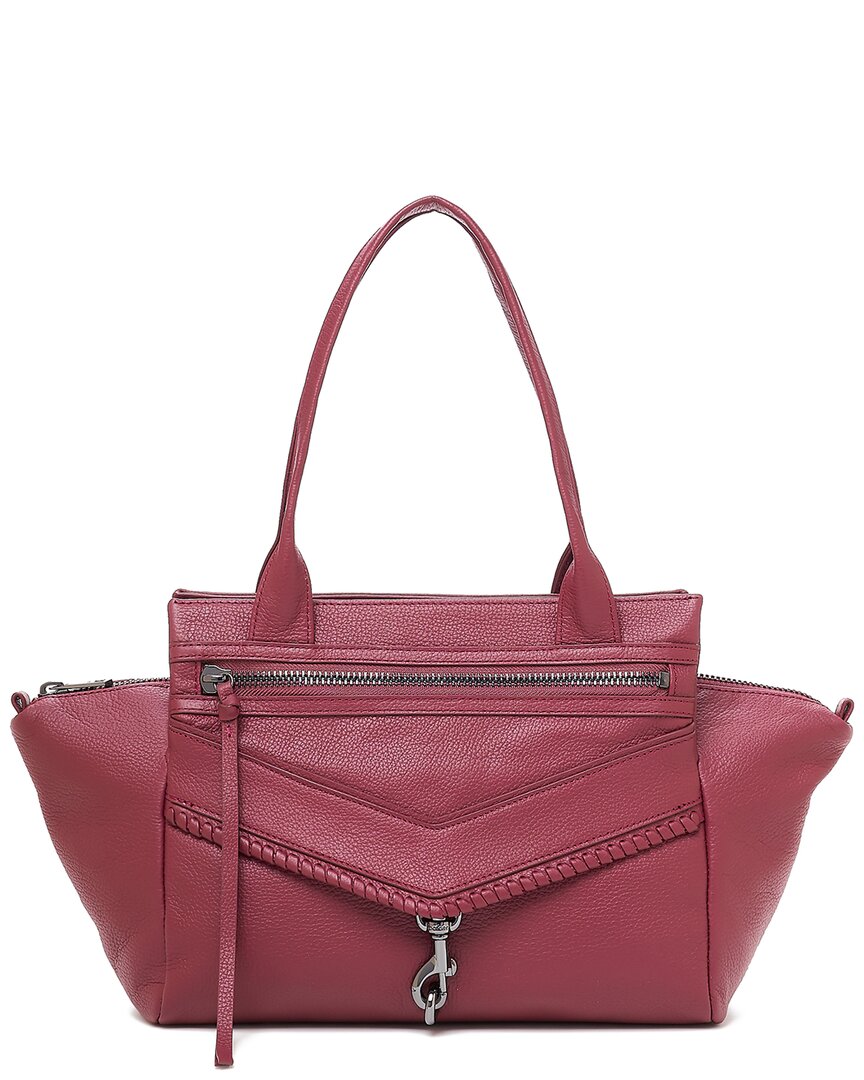 Botkier Trigger Leather Satchel In Red