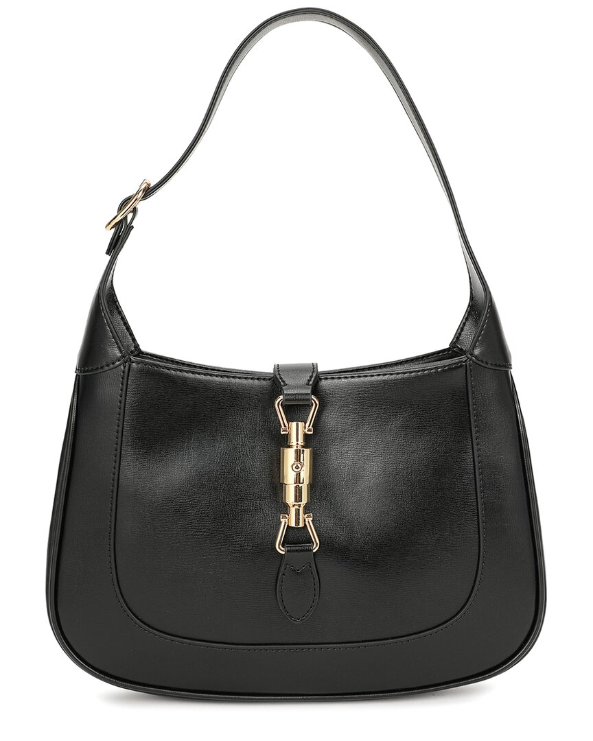 Tiffany & Fred Paris Smooth Leather Hobo Bag In Black