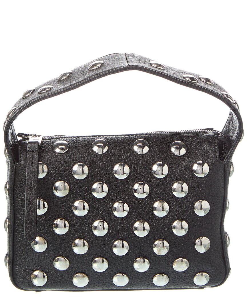 Khaite Elena Small Studded Textured-leather Shoulder Bag