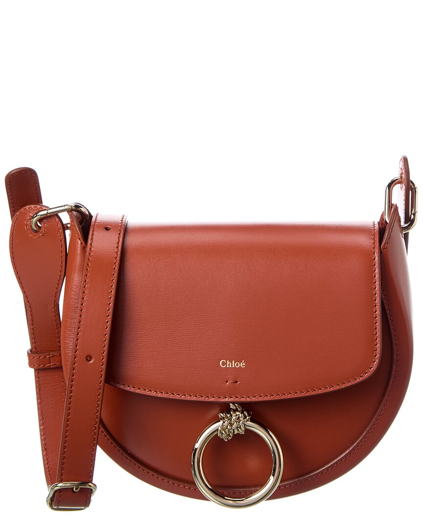 Chloé Chloe Arlene Leather Crossbody In Brown