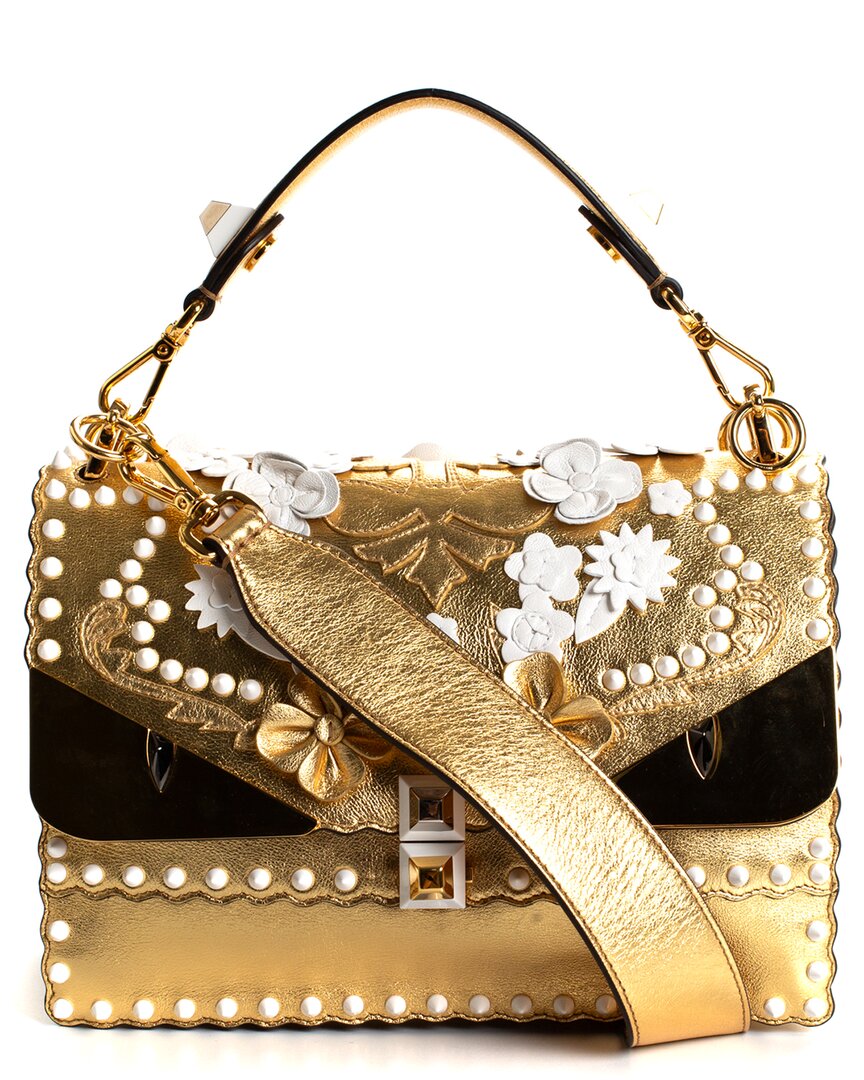Fendi Gold Metallic Wonder Monster Kan 1 (authentic )