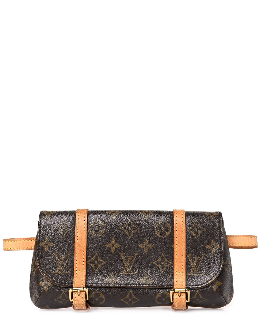 Click to view more detailed imagery on our partner's website Pre-owned Louis Vuitton Brown Monogram Canvas Pochette Marelle Pm (authentic )