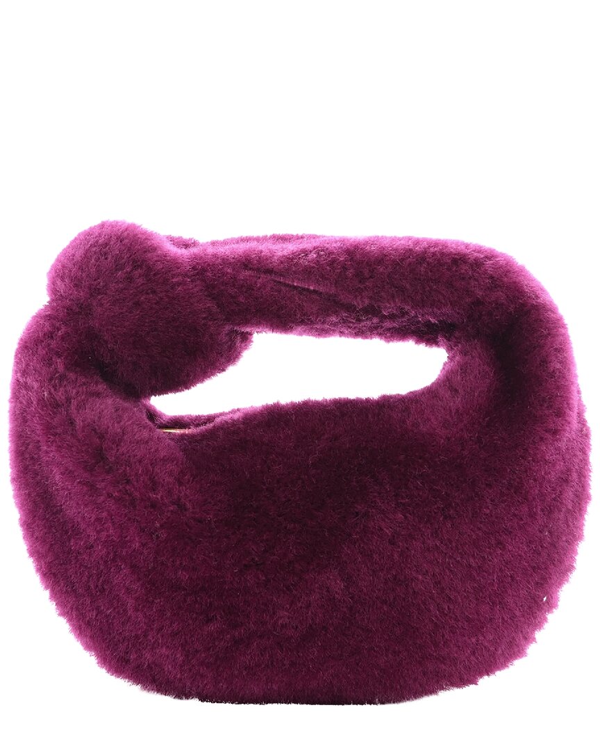 Bottega Veneta Purple Shearling Jodie (authentic Pre-loved)