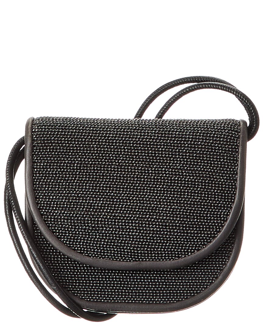 BRUNELLO CUCINELLI BRUNELLO CUCINELLI MONILI BEAD LEATHER SHOULDER BAG 
