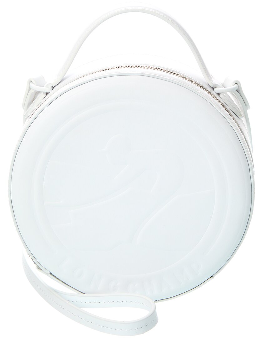 Longchamp Box-trot Leather Shoulder Bag In White