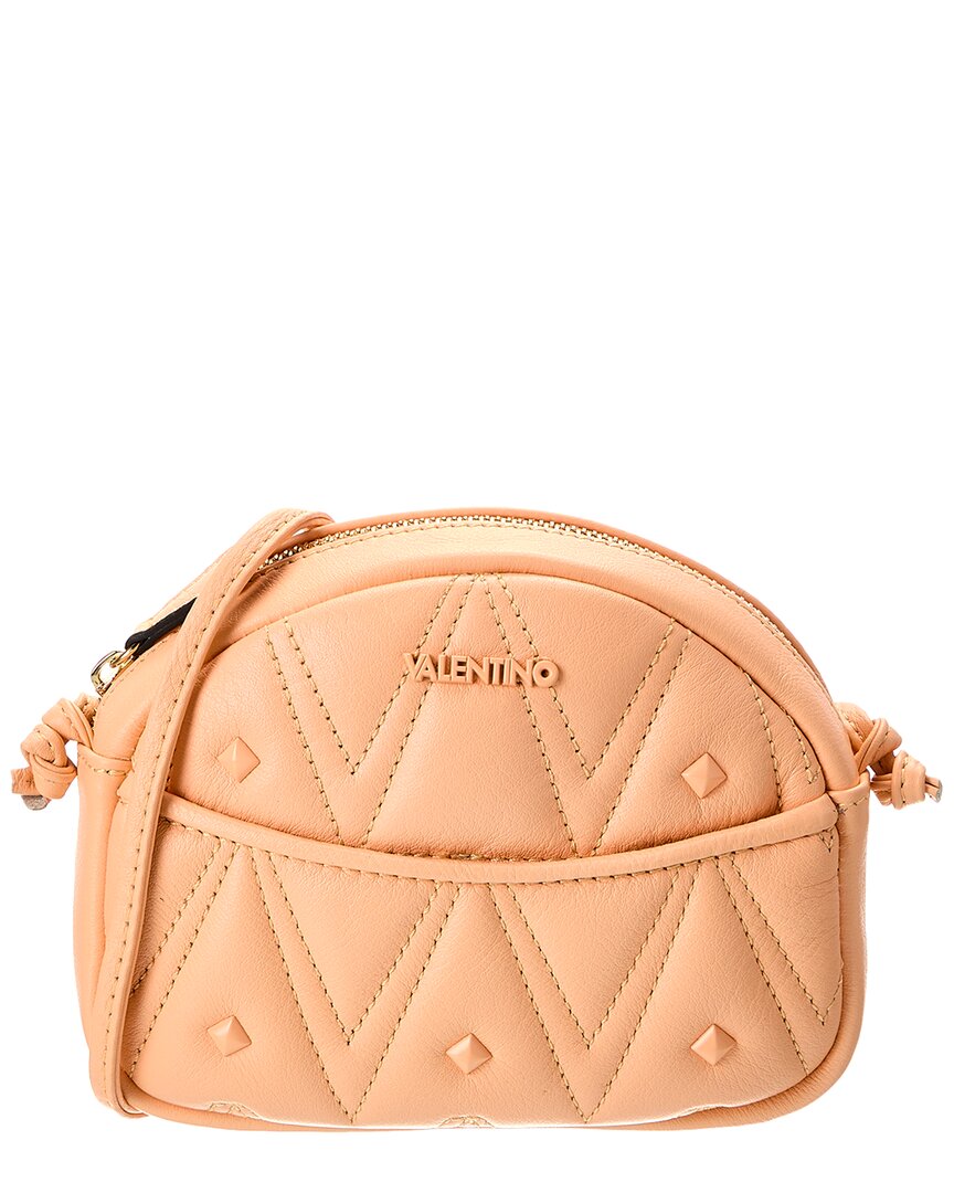 Valentino By Mario Valentino Moony Diamond Leather Crossbody In Orange