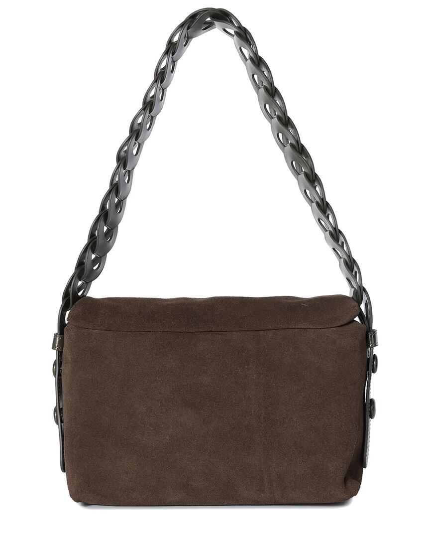 Tiffany & Fred Paris Hand-woven Leather Crossbody In Green
