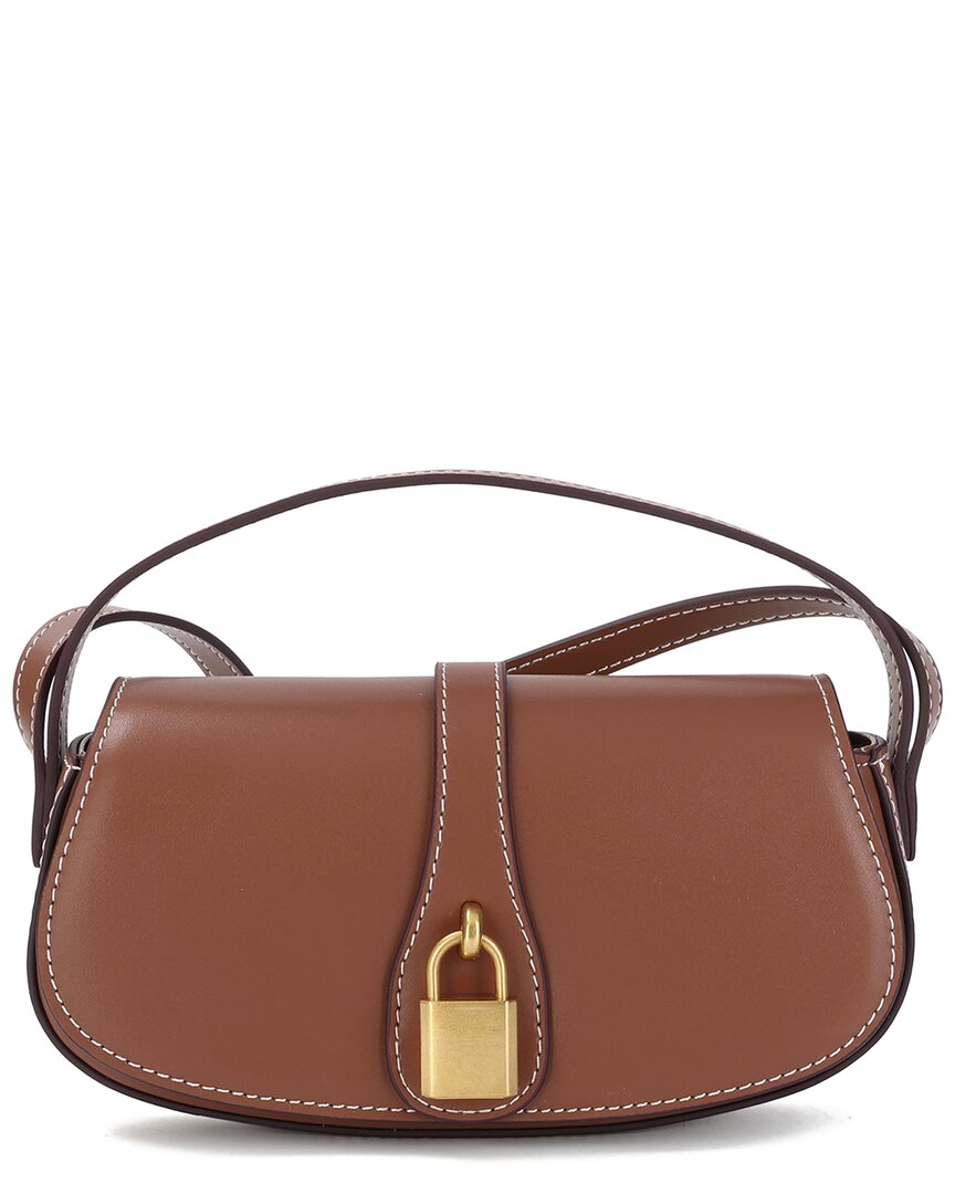 Tiffany & Fred Paris Smooth Leather Crossbody/shoulder Bag In Caramel