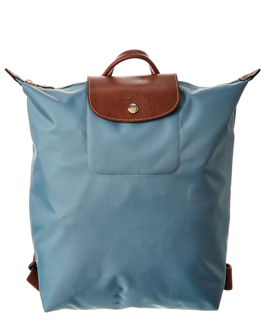 Longchamp Le Pliage Original Medium Canvas Backpack In Green