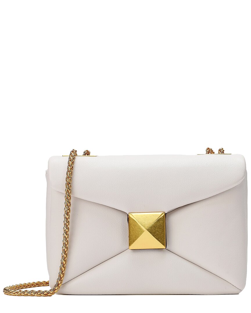 Tiffany & Fred Paris Smooth Leather Shoulder Bag In Pink