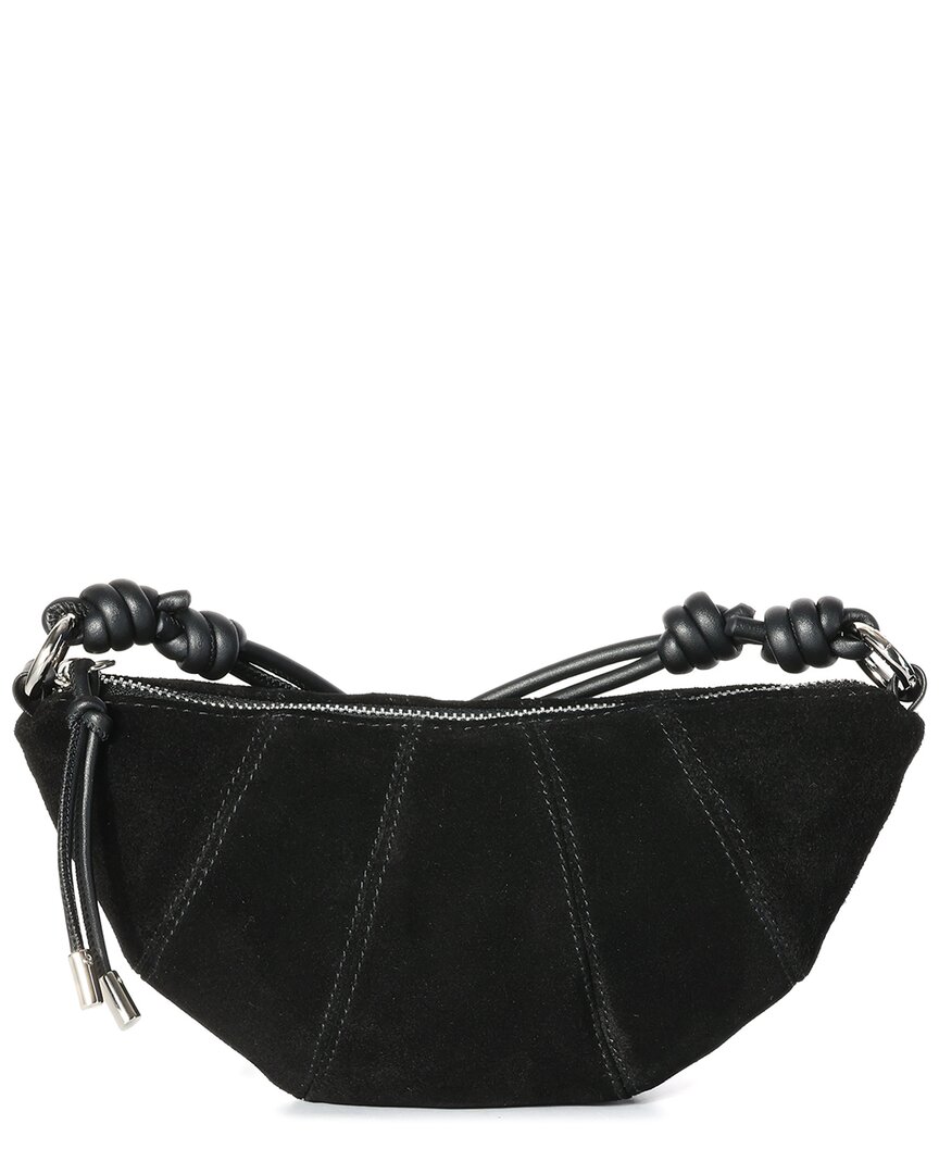 Tiffany & Fred Paris Suede Crossbody In Black