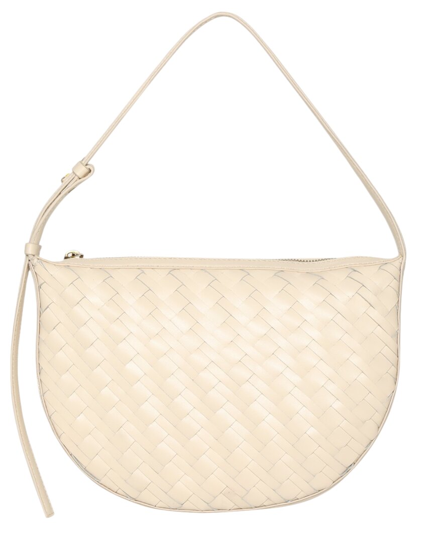 Walter Baker Blake Woven Leather Shoulder Bag In Grey