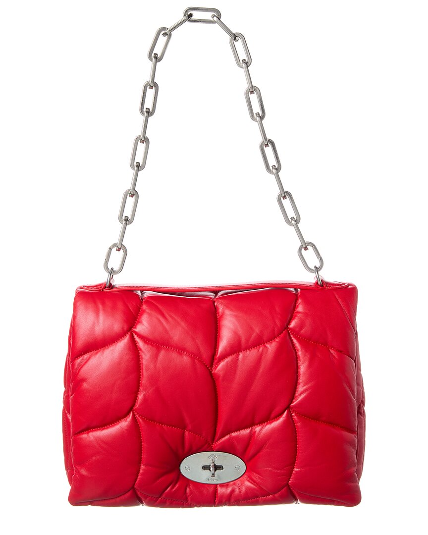 Mulberry Softie Leather Shoulder Bag In Red