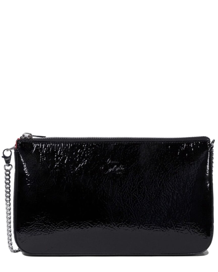 Christian Louboutin Loubila Patent Shoulder Bag In Black