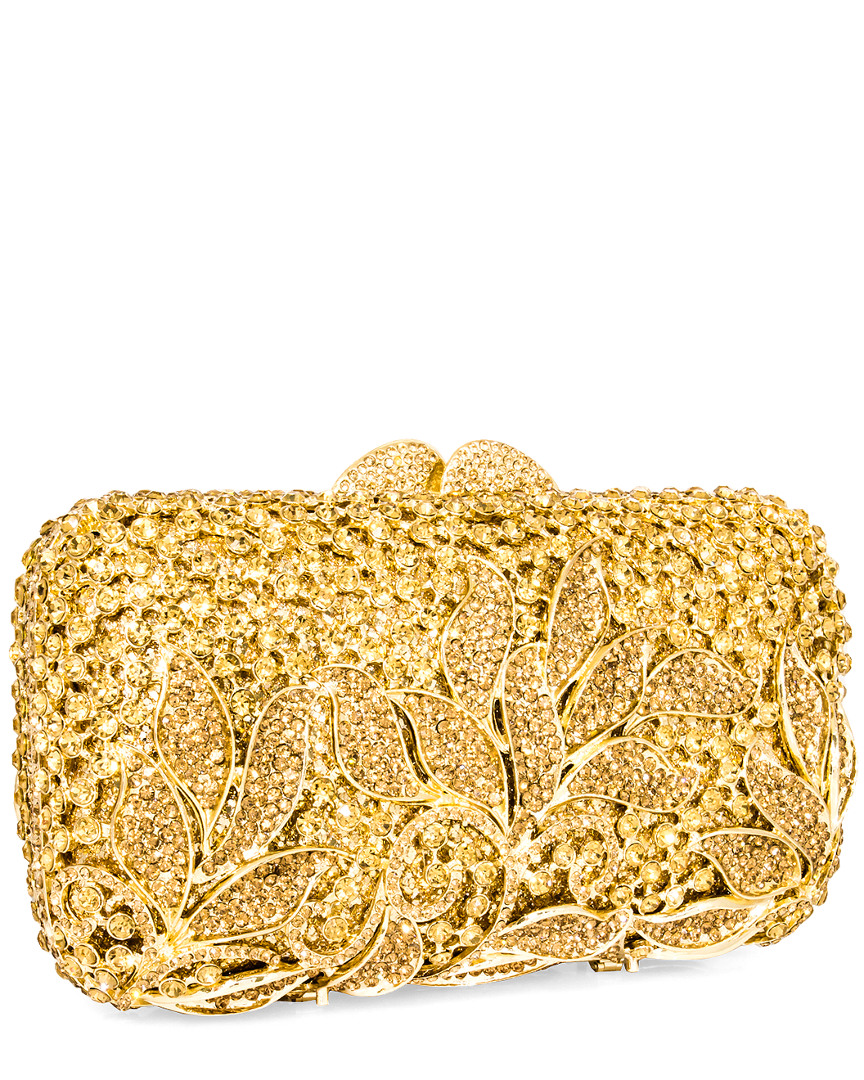 Aquaswiss Aqs Classic Leaves Crystal Clutch In Nocolor