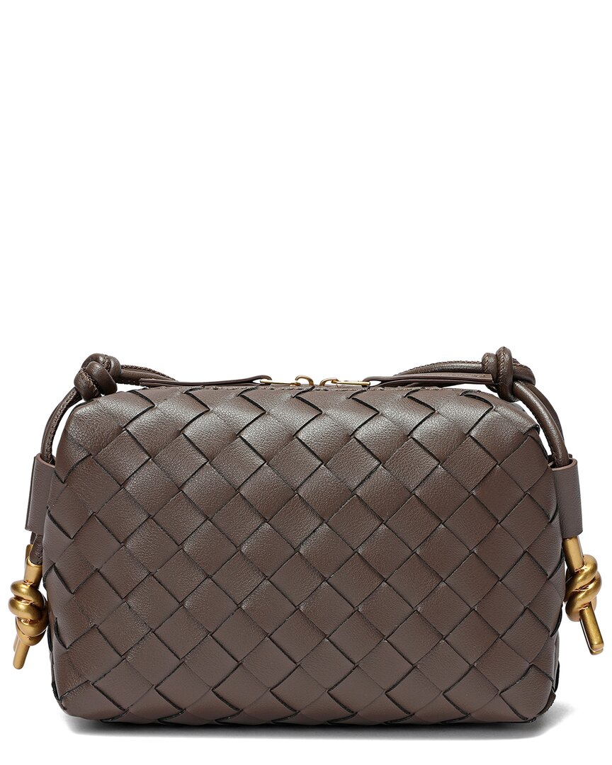 Tiffany & Fred Paris Hand-woven Leather Crossbody