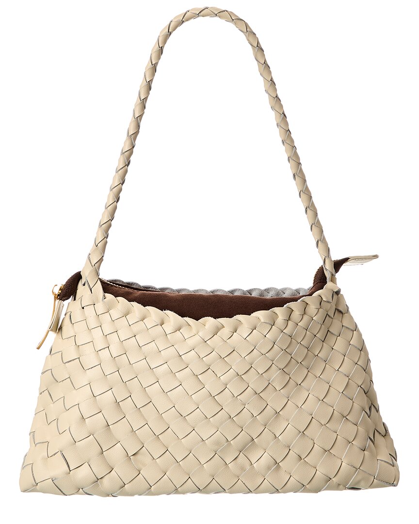 Tiffany & Fred Paris Hand-woven Leather Shoulder Bag