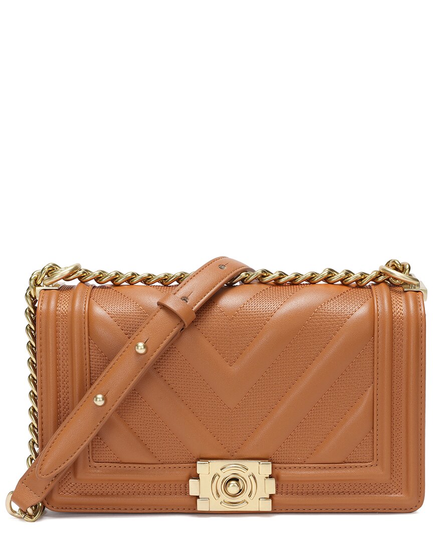 Shop Tiffany & Fred Paris Quilted Leather Messenger Bag