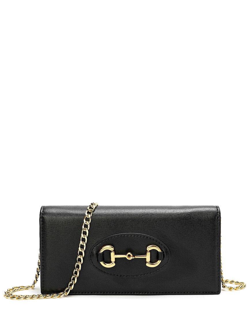 Tiffany & Fred Paris Leather Crossbody In Black