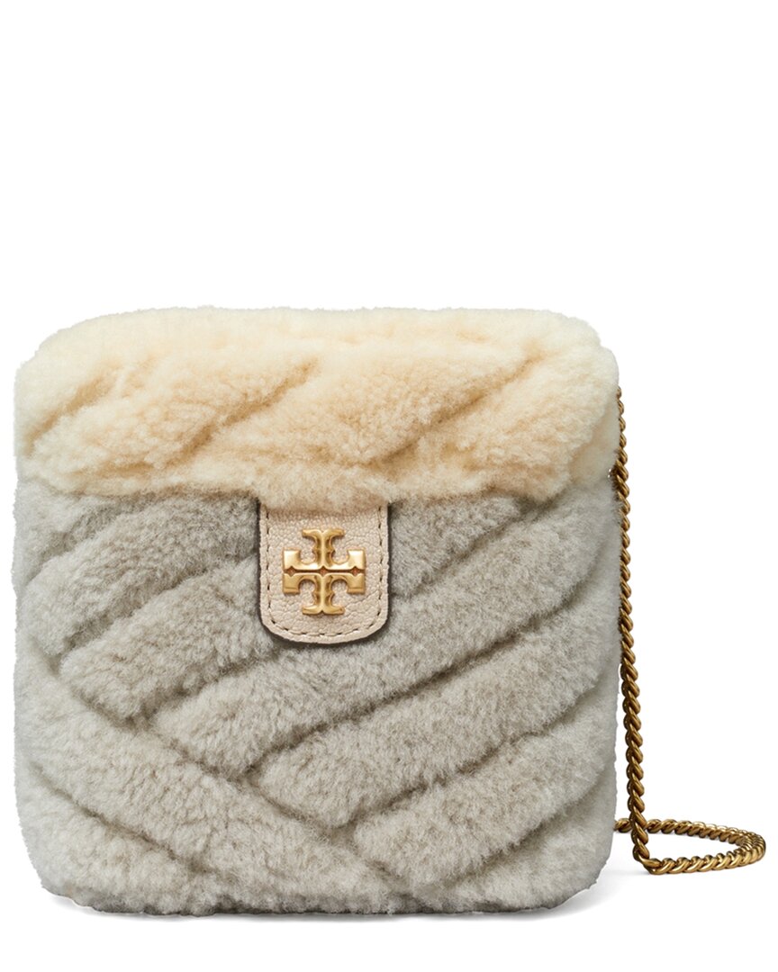 Tory Burch Kira Chevron Shearling Mini Vanity Case