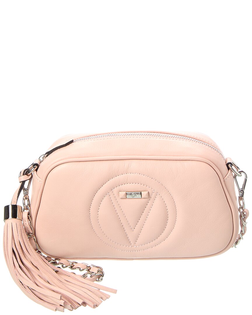 Valentino By Mario Valentino Bella Signature Leather Crossbody In Pink