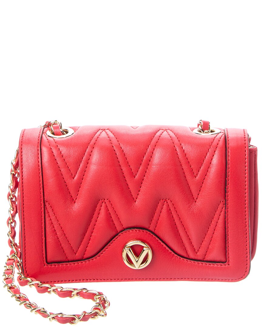 Valentino By Mario Valentino Lady Diamond Leather Crossbody In Red