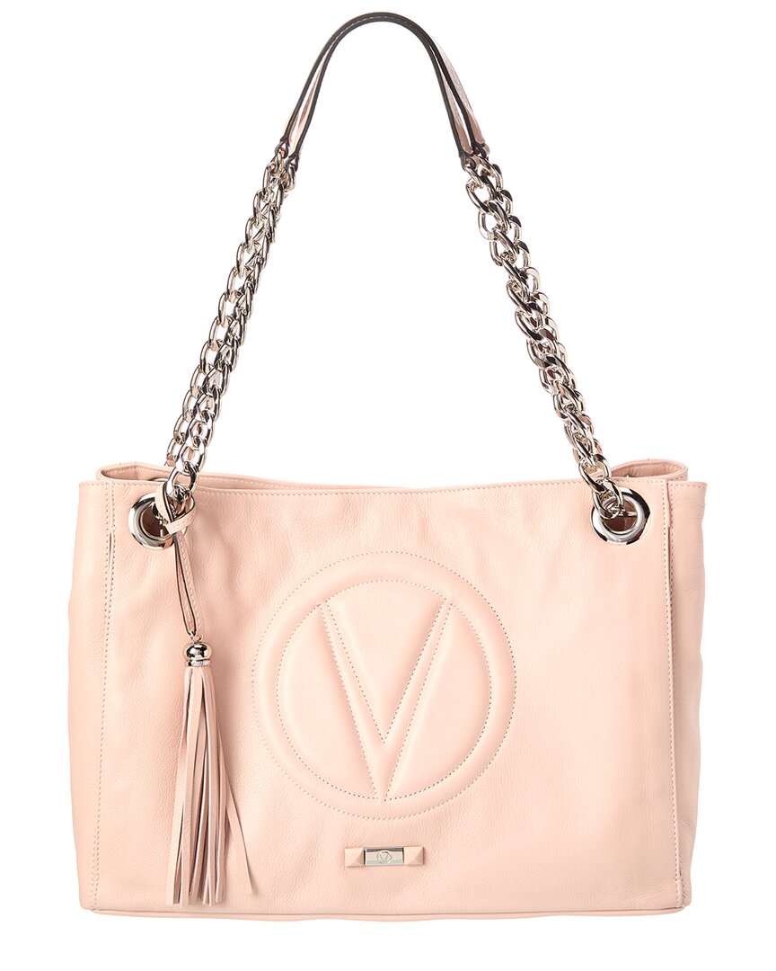 Valentino By Mario Valentino Verra Signature Leather Shoulder Bag In Pink