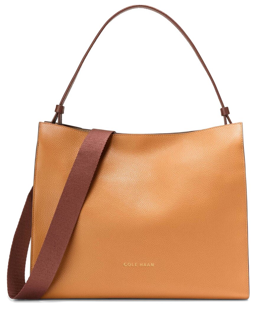 Cole Haan Carryall Medium Shoulder Bag In Neutral Color Block Biscuit