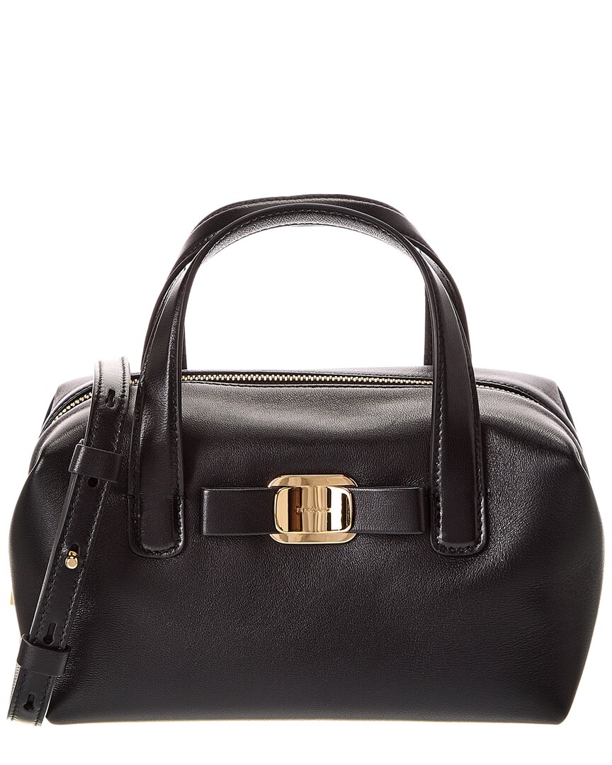 Ferragamo Mini Bag With Shoulder Strap Handbags Black In Black