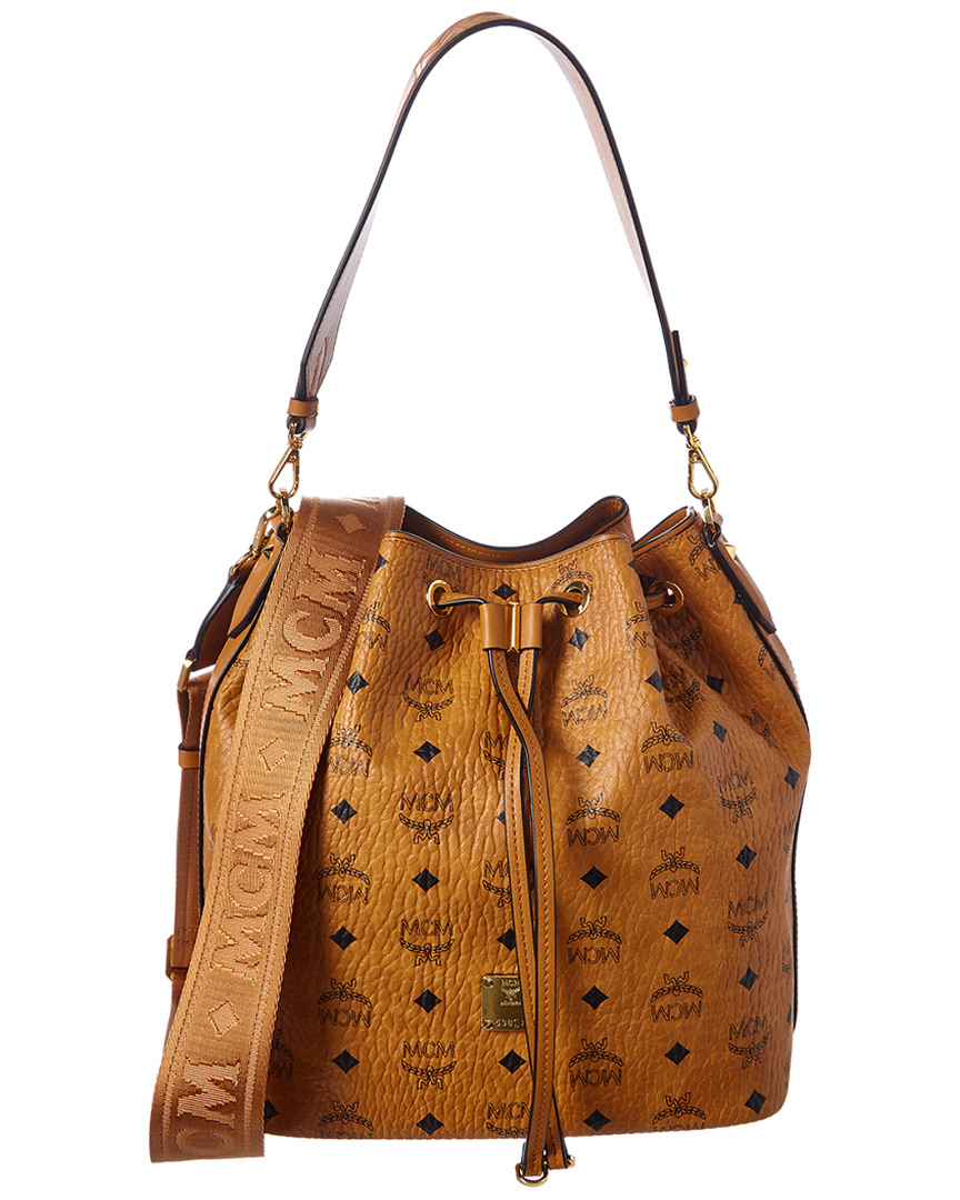 Mcm Visetos Essential Drawstring Shoulder Bag | eBay