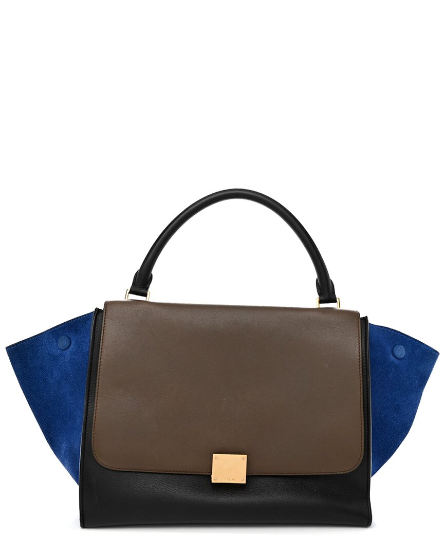 Celine Trapeze Leather Satchel