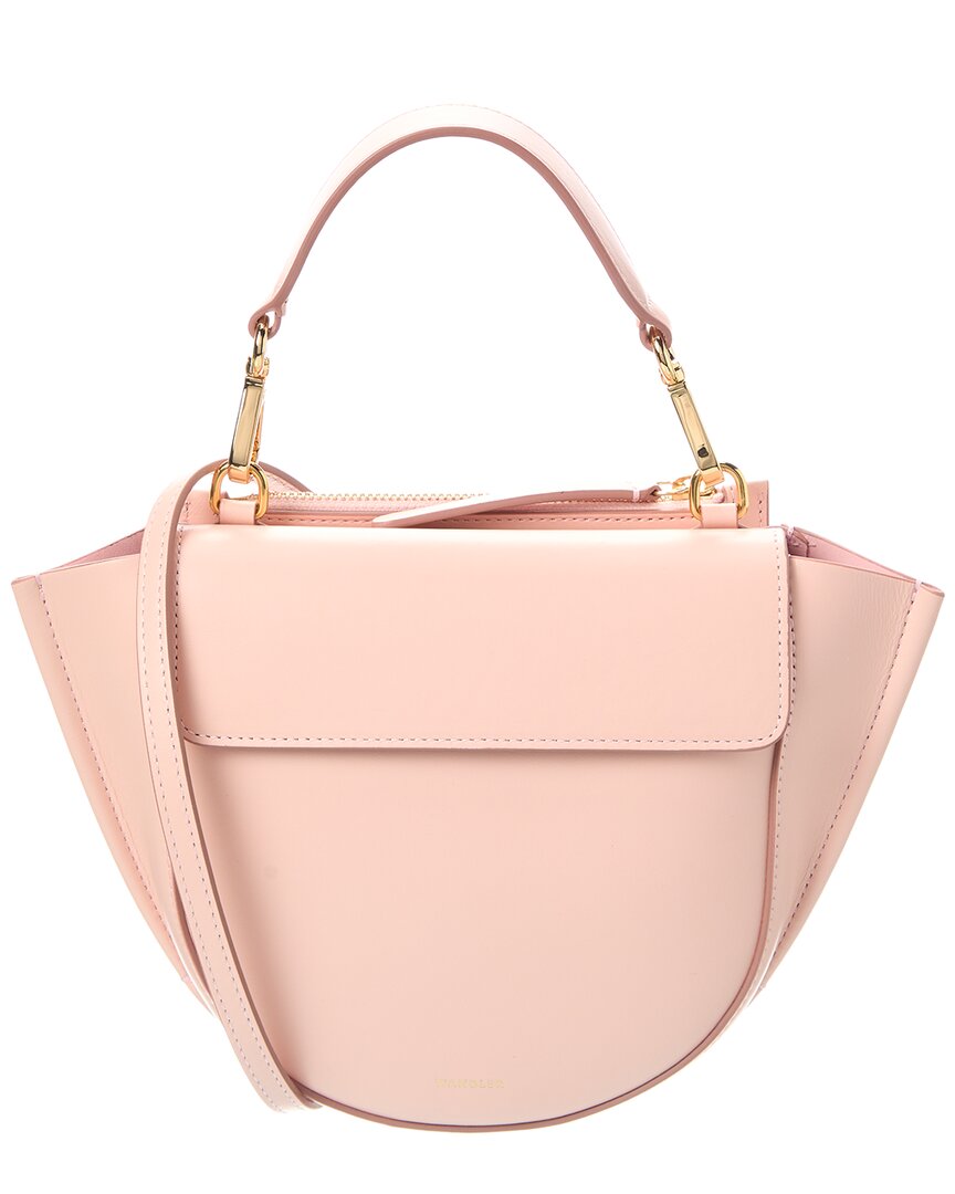 Shop Wandler Leather Top Handle Bag