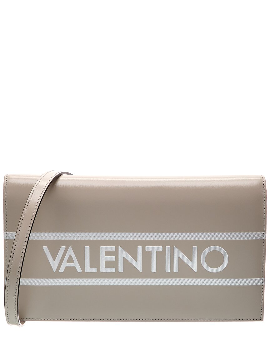 Valentino By Mario Valentino Lena Lavoro Leather Shoulder Bag In Grey
