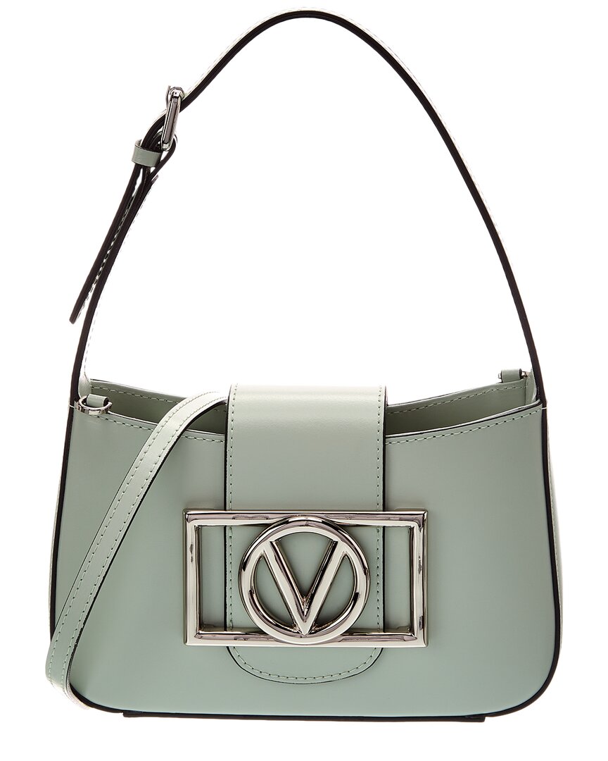 Valentino By Mario Valentino Kai Super V Leather Crossbody In Green