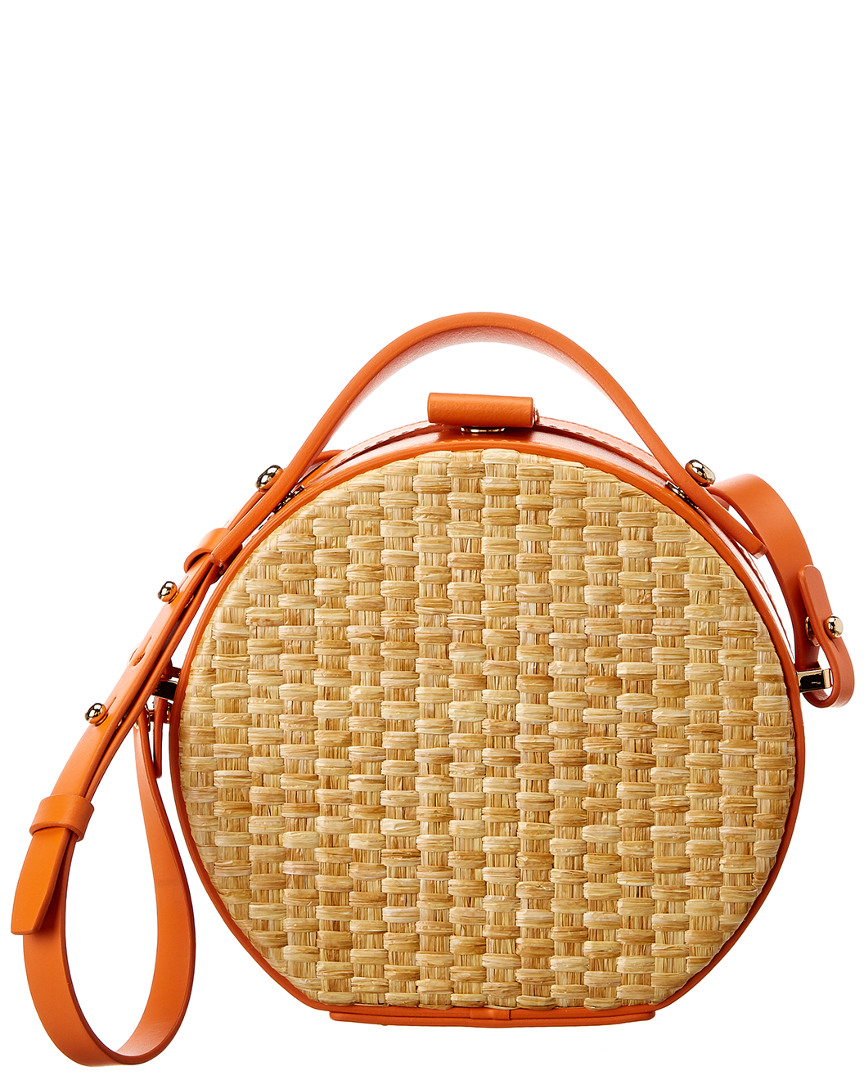Image of Nico Giani Tunilla Straw & Leather Shoulder Bag