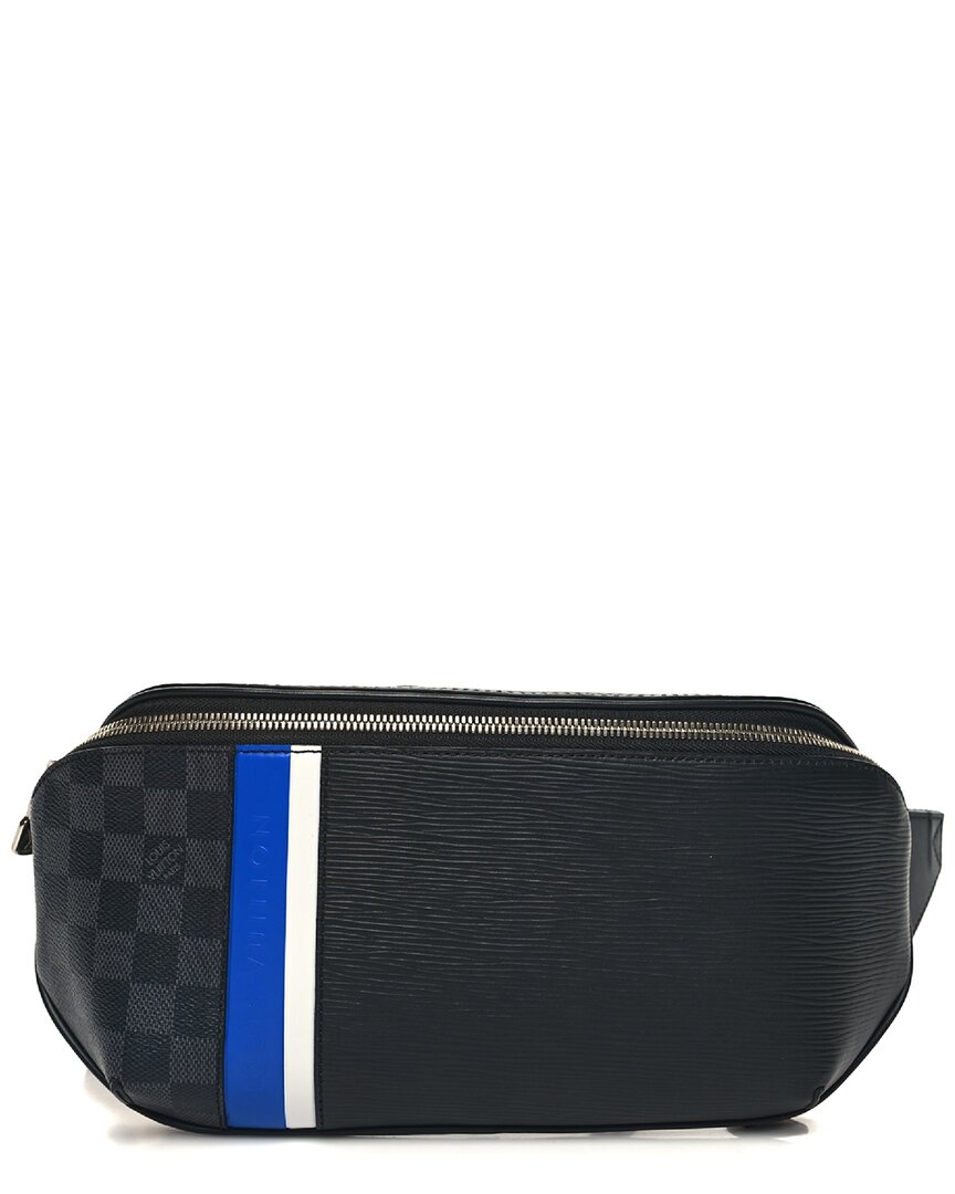 Pre-owned Louis Vuitton Black Epi Leather Graphite Bum Bag (authentic Pre-loved)