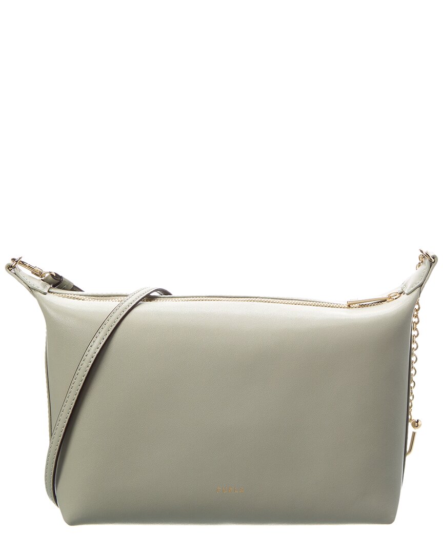 Furla Nuvola Mini Leather Crossbody Hobo Bag