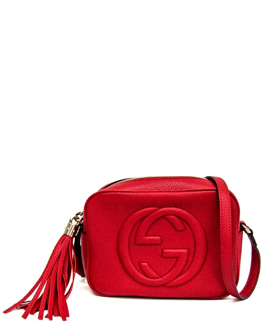 Gucci Red Leather Soho (authentic )