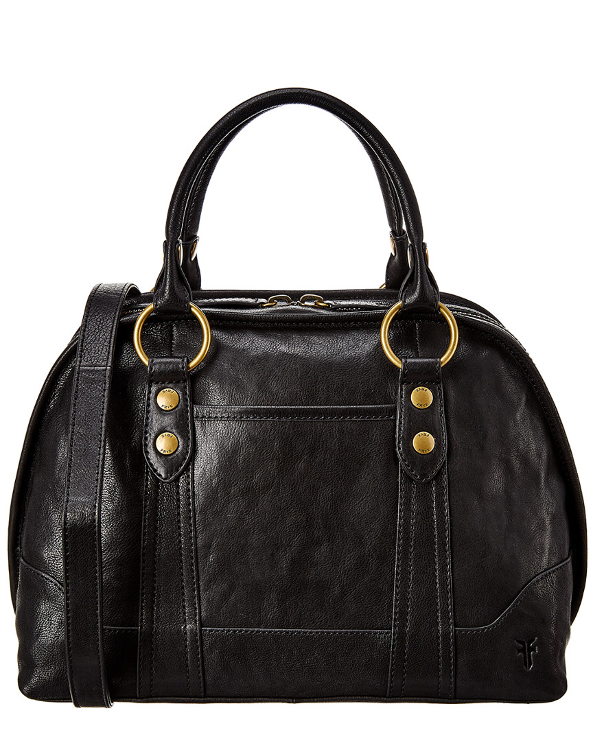Image of Frye Lucy Domed Leather Satchel