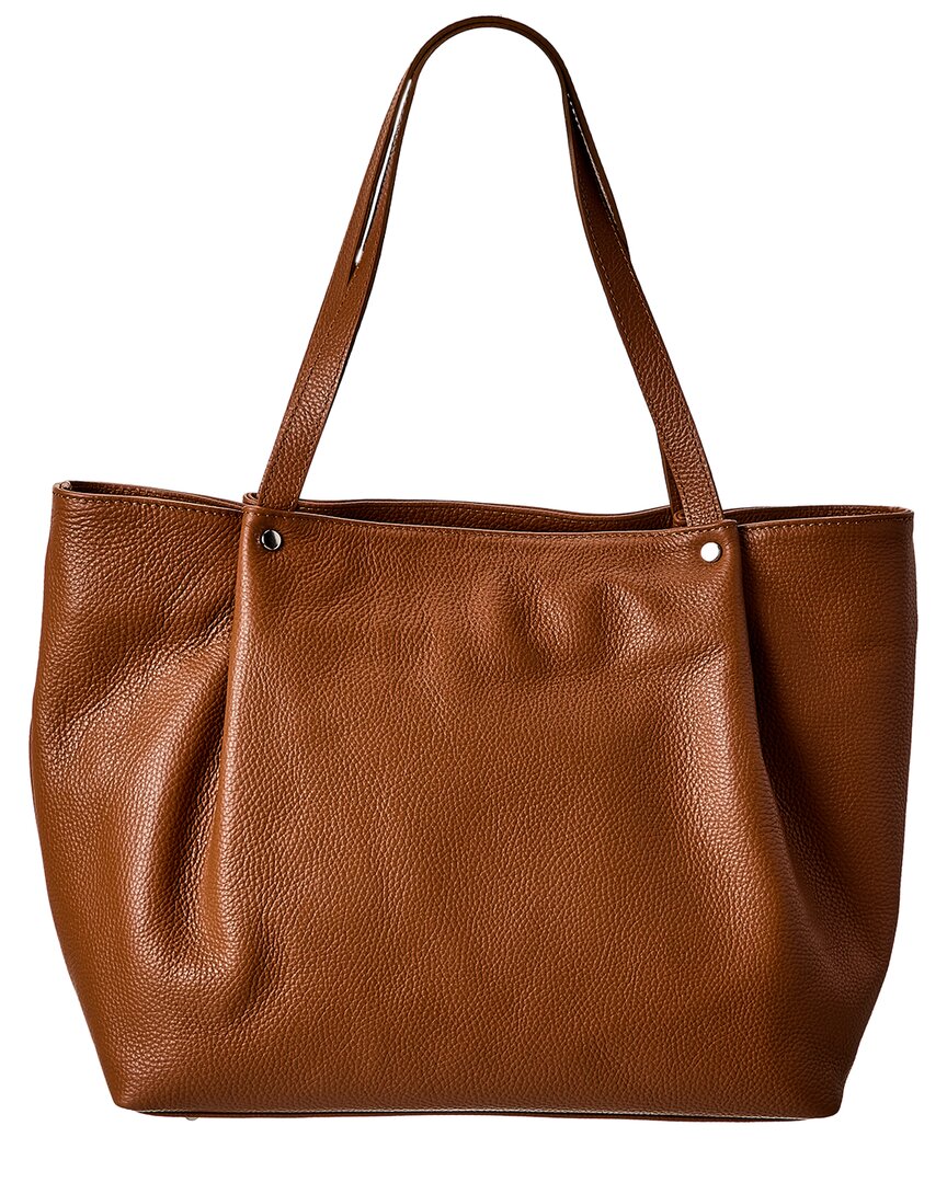 Italian Leather Top Handle Tote
