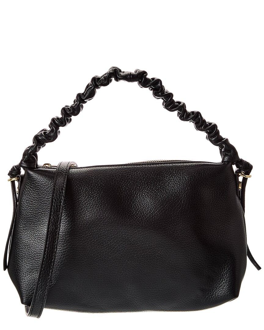 Italian Leather Top Handle Shoulder Bag