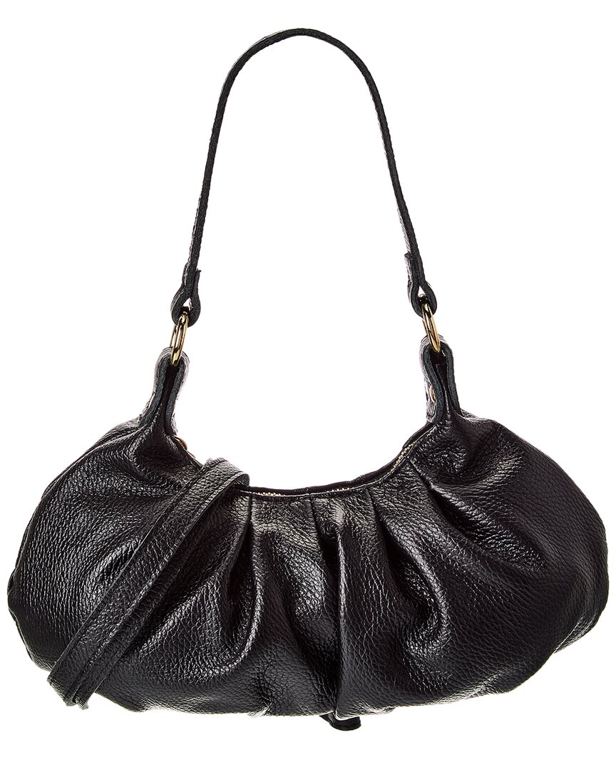 Italian Leather Top Handle Shoulder Bag