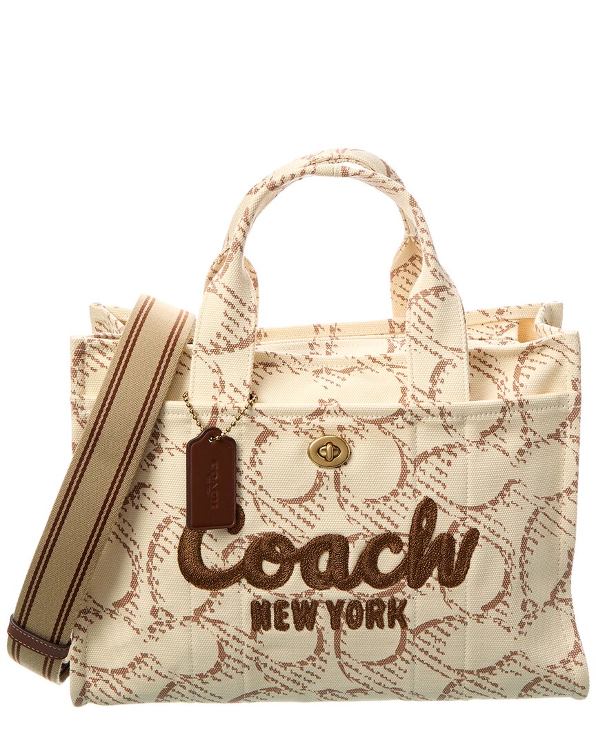Coach Sig C Canvas Cargo Tote