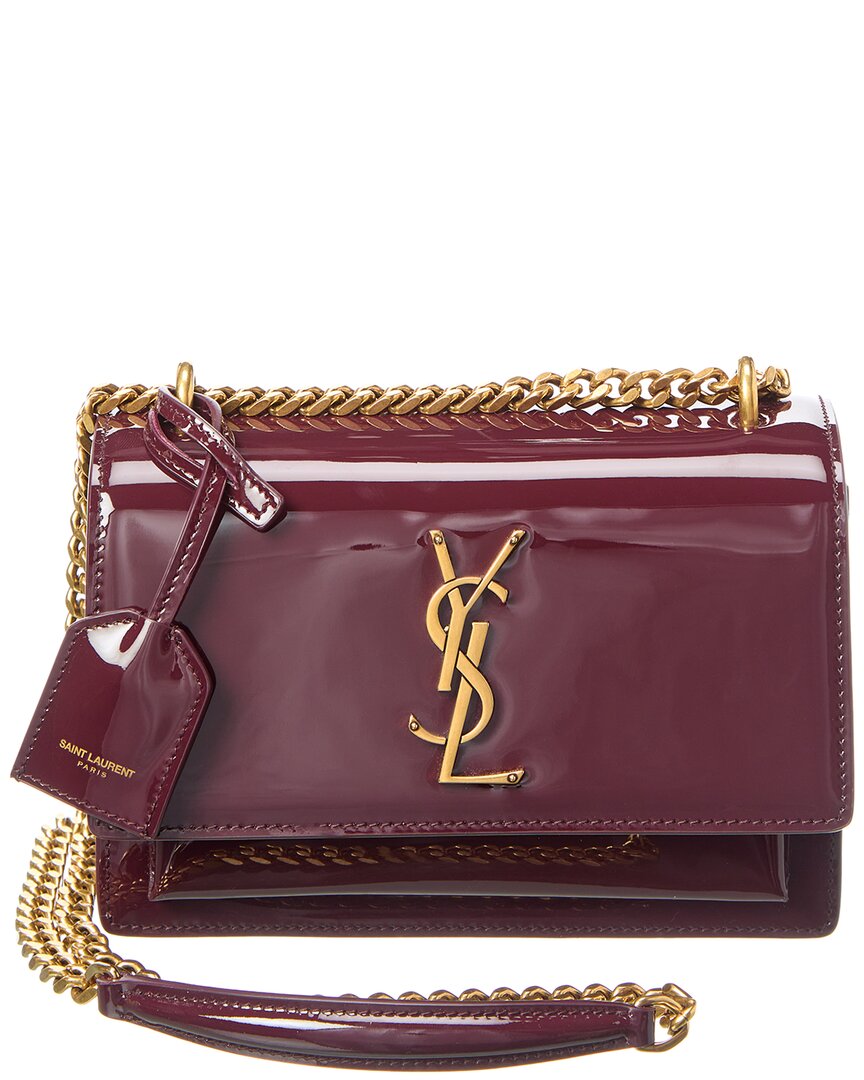 Saint Laurent Sunset Small Patent Shoulder Bag