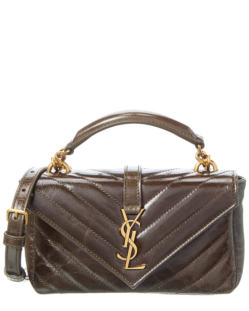 Saint Laurent College Mini Leather Shoulder Bag