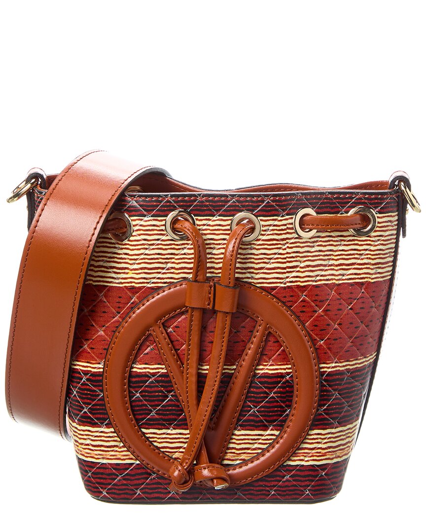 Valentino by Mario Valentino Jules Tresse Leather Bucket Bag