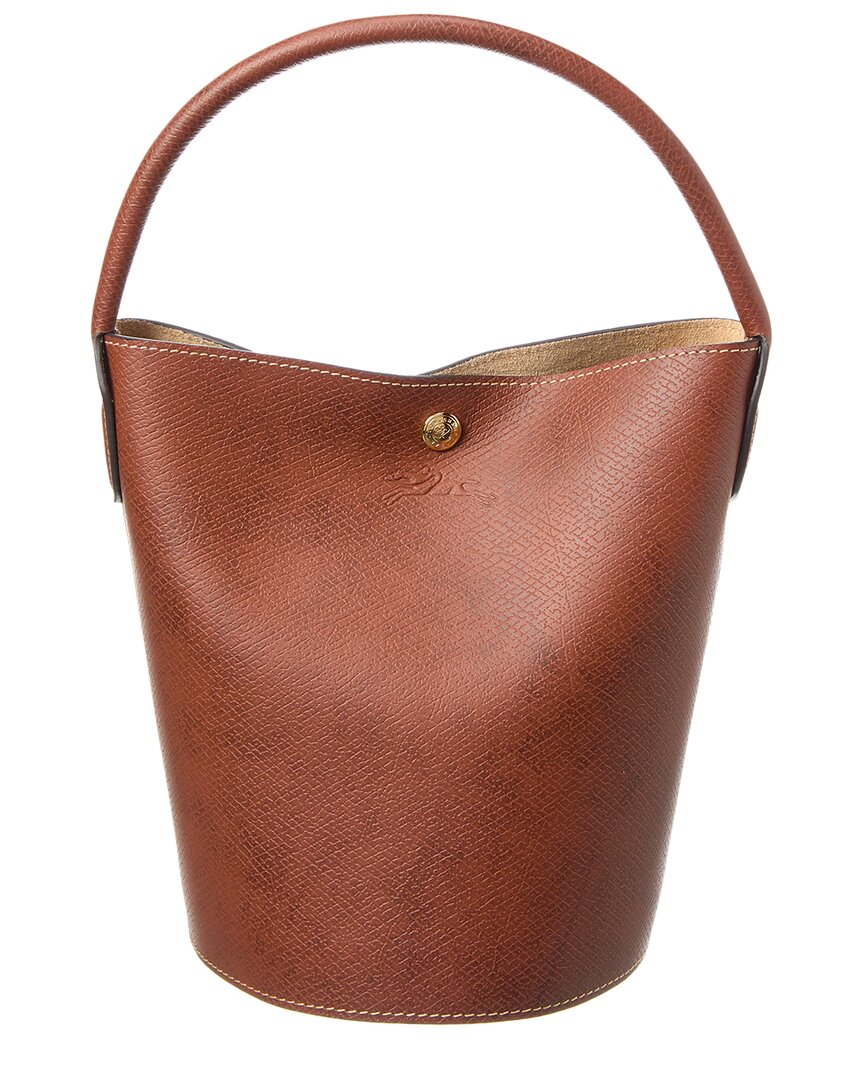 Longchamp pure Small Leather Bucket Bag