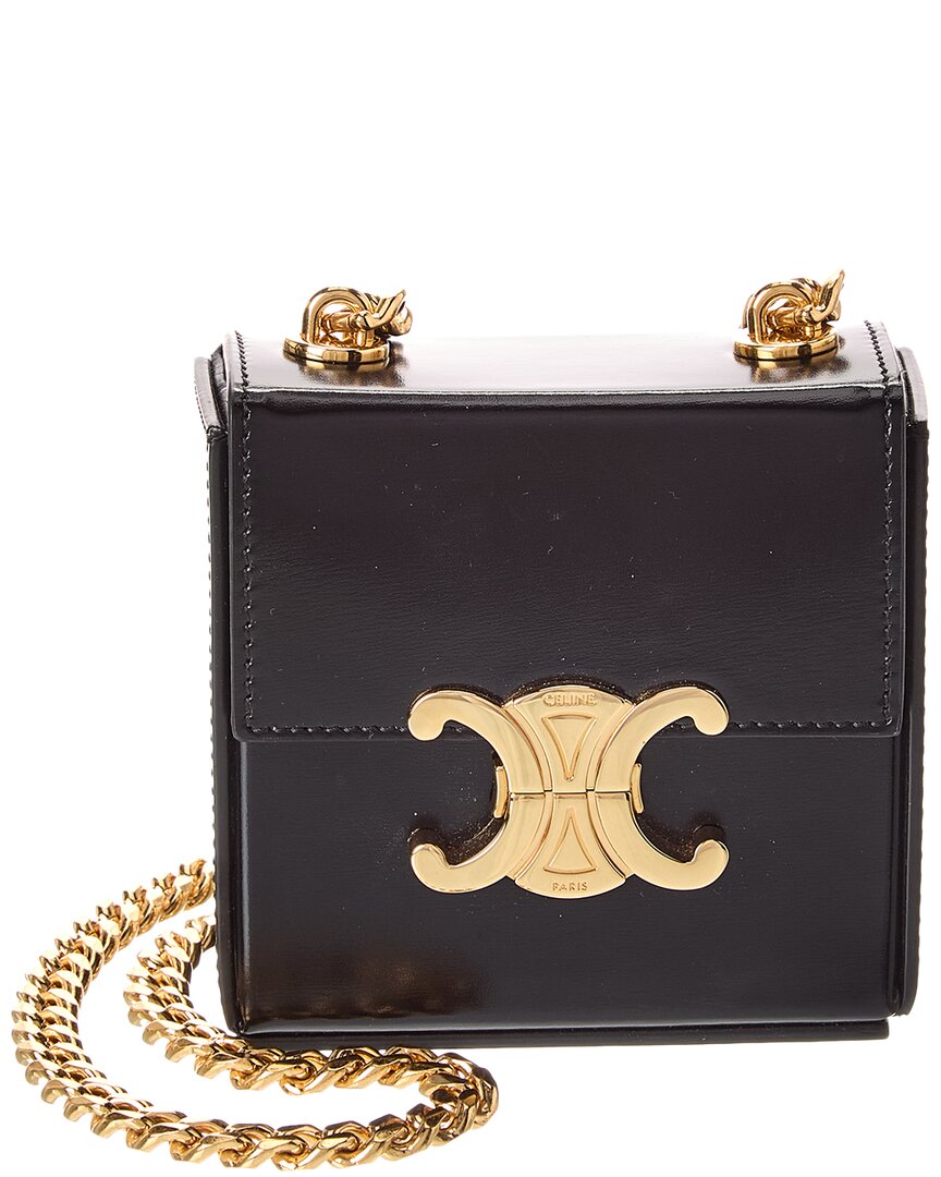 Celine Box Triomphe Mini Leather Crossbody